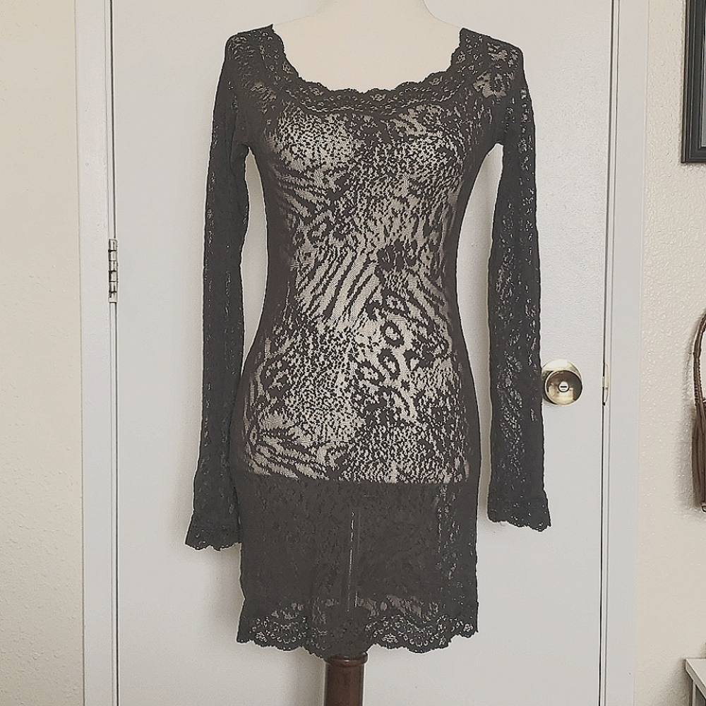 Victoria's  Secret Black Lace Dress
